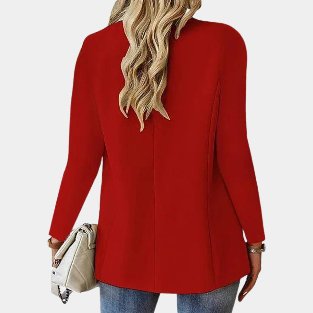 Stylish Blazer for Ladies - Juliette-Apricot-XS-Nora Luxe