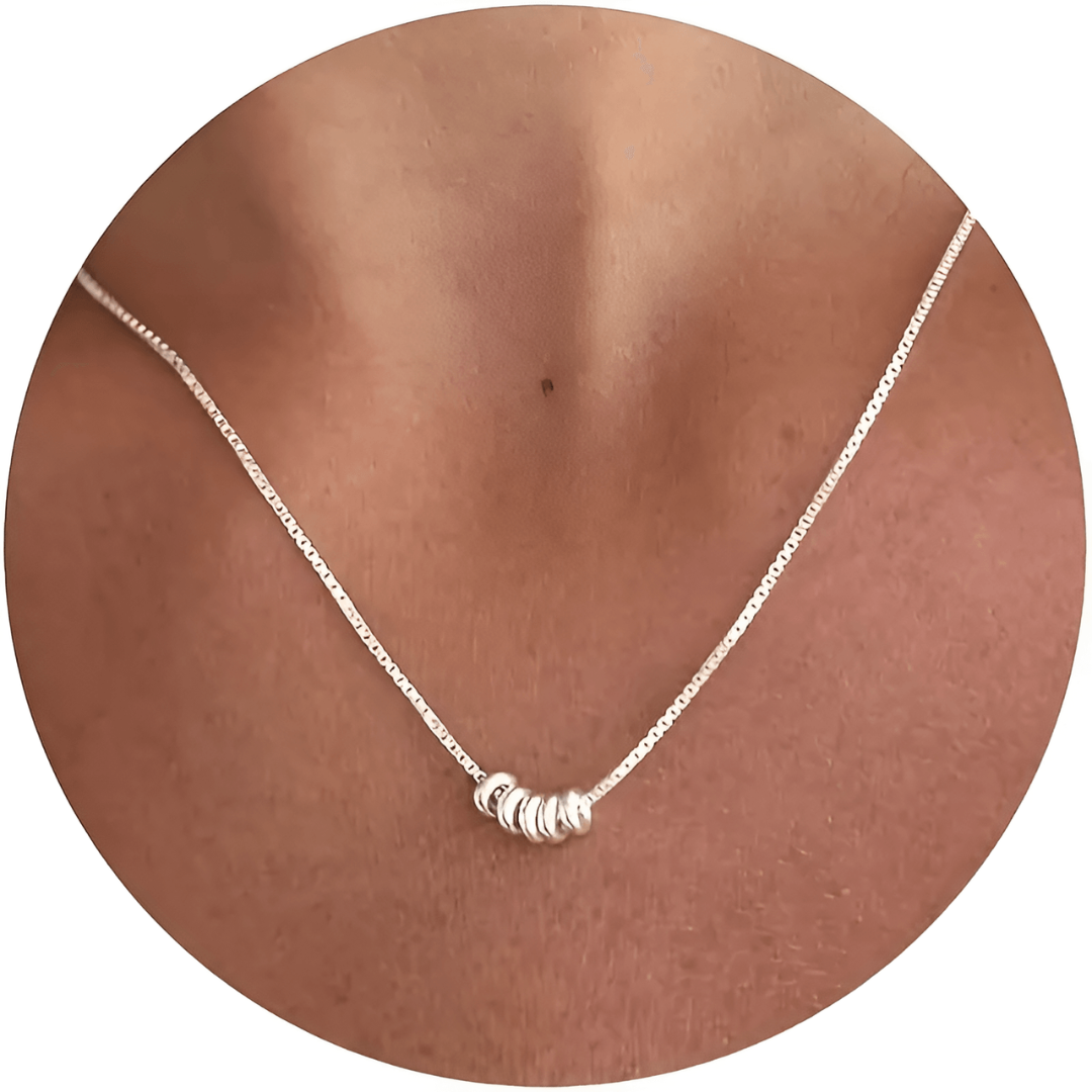 Stylish Charm Necklace - Seraphina-Silver-Nora Luxe