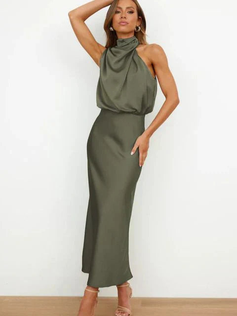 Stylish Cocktail Dress - Mila-Green-S-The Livary