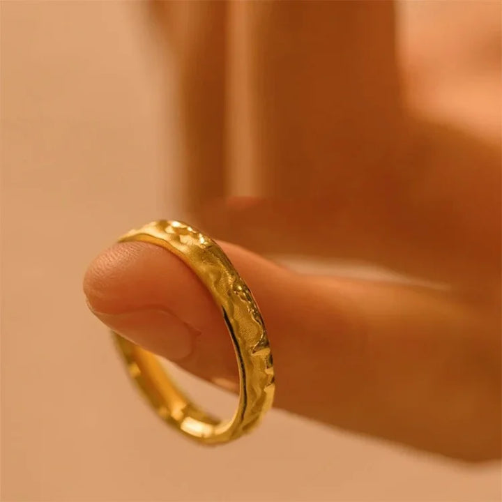 Stylish Golden Honey Ring - Sienna-5-Nora Luxe
