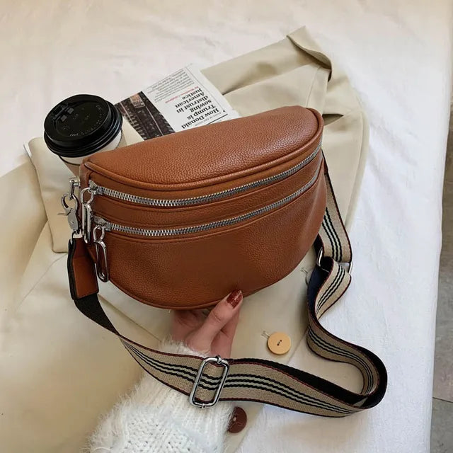 Stylish Handbag - Isla-Brown-9.84 × 7.87 × 3.74 in-Nora Luxe
