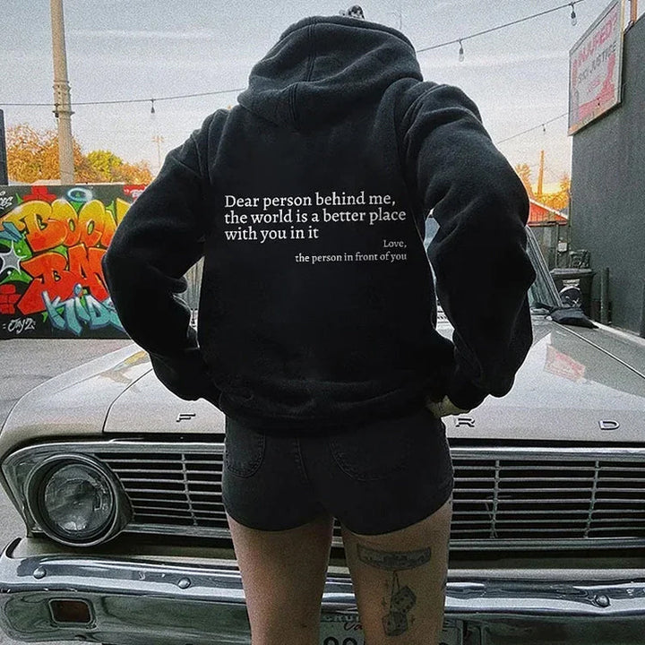 Stylish Heartwarming Ladies Hoodie - Aurora-Black-S-Nora Luxe