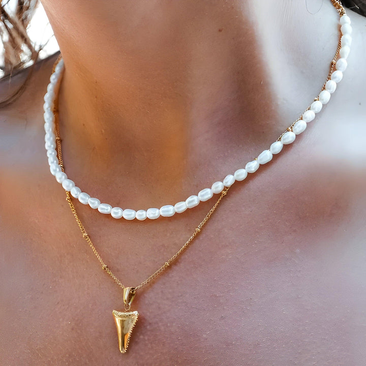 Stylish Heavenly Pearl Necklace - Lunaria-Nora Luxe