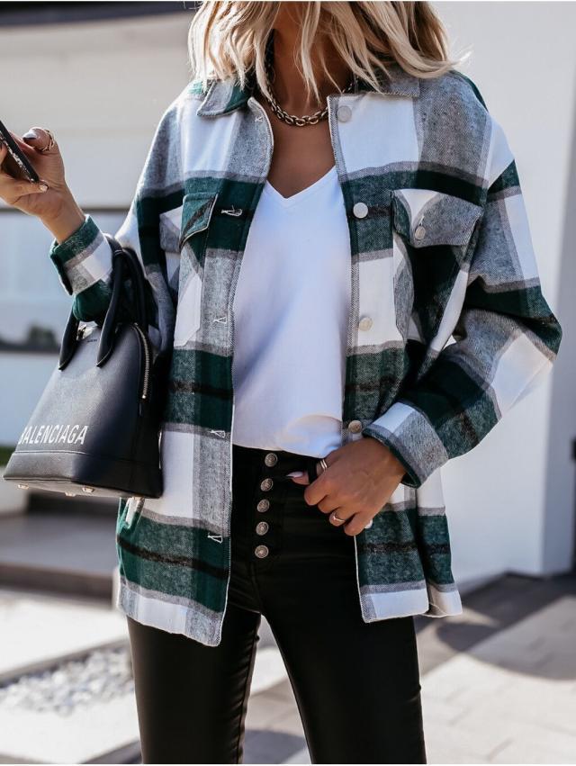Stylish Ladies' Autumn Cardigan - Sophie-Green 2 Accent-S-Nora Luxe