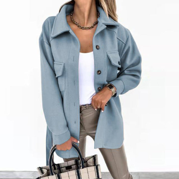 Stylish Ladies Blazer - Elina-Blue-S-Nora Luxe