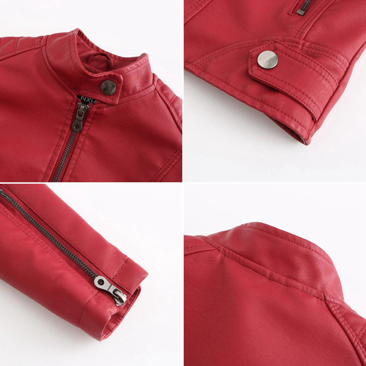 Stylish Leather Ladies' Jacket - Romy-Black-XS-Nora Luxe