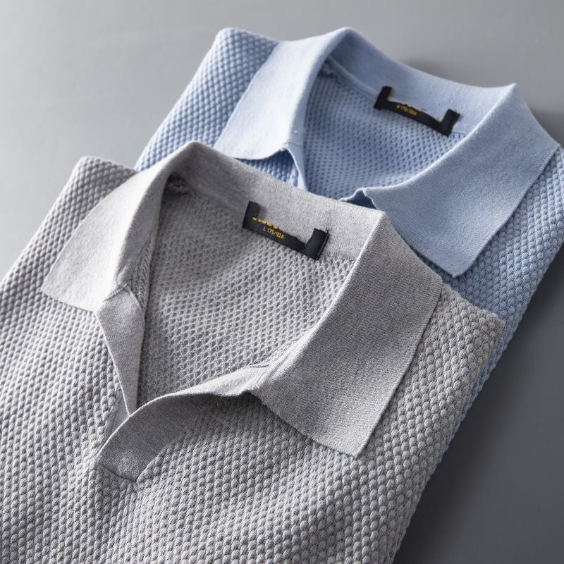 Stylish Men's Polo – Nestor-Light blue-S-State of Style