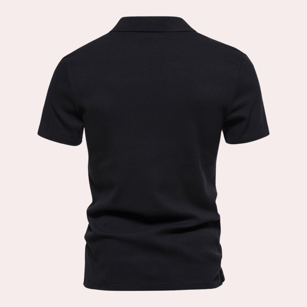 Stylish Men's Polo – Nico-Blue-S-State of Style