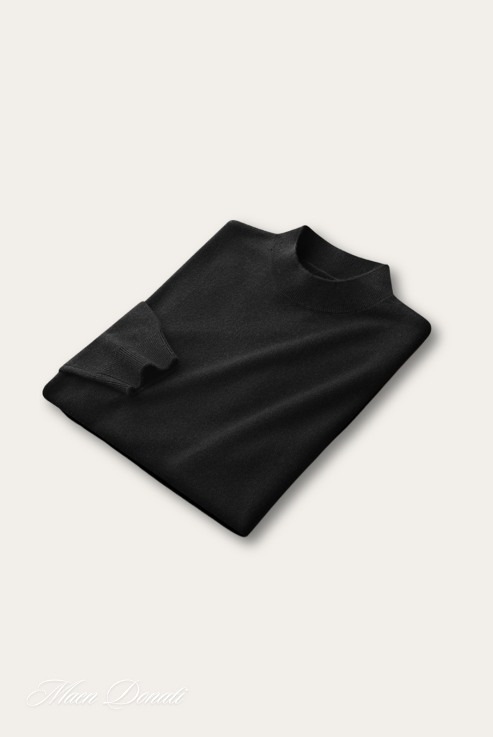 Stylish Men's Sweater - David-Black-M-Nora Luxe