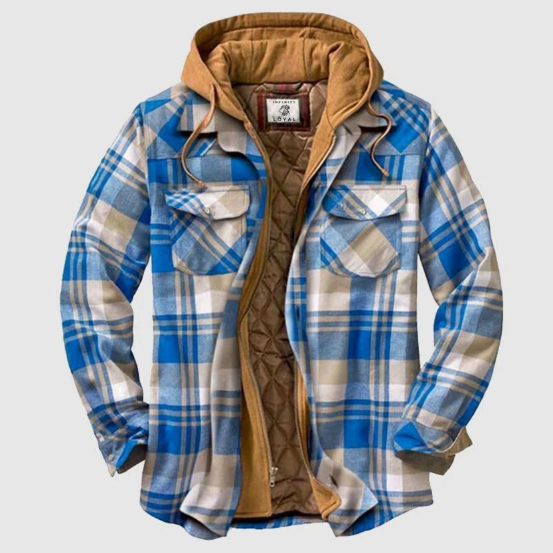 Stylish Men's Winter Coat - RusticJack-Blue-S-Nora Luxe