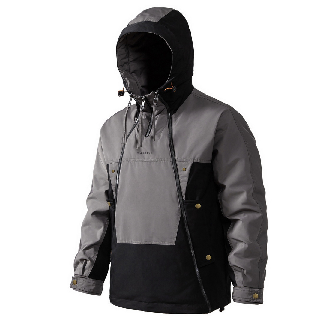 Stylish Men's Winter Jacket with Double Zip - NORDON-Green-S-Nora Luxe
