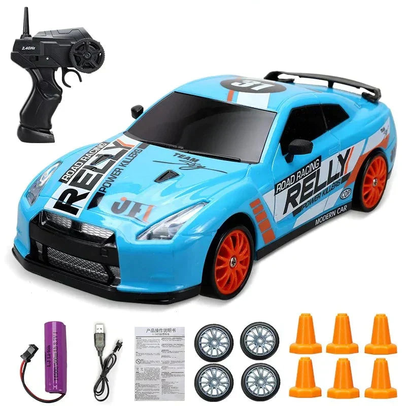 Stylish Mini Drifter for Exciting Adventures - SwiftDrift-Nissan GTR Blue-Nora Luxe