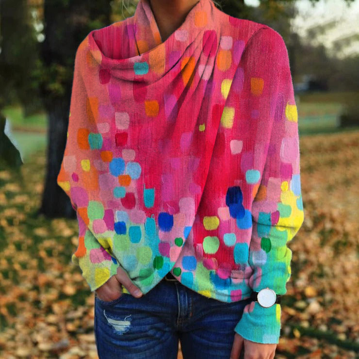 Stylish Sweater with Print for Winter - Aurelia-S-Nora Luxe