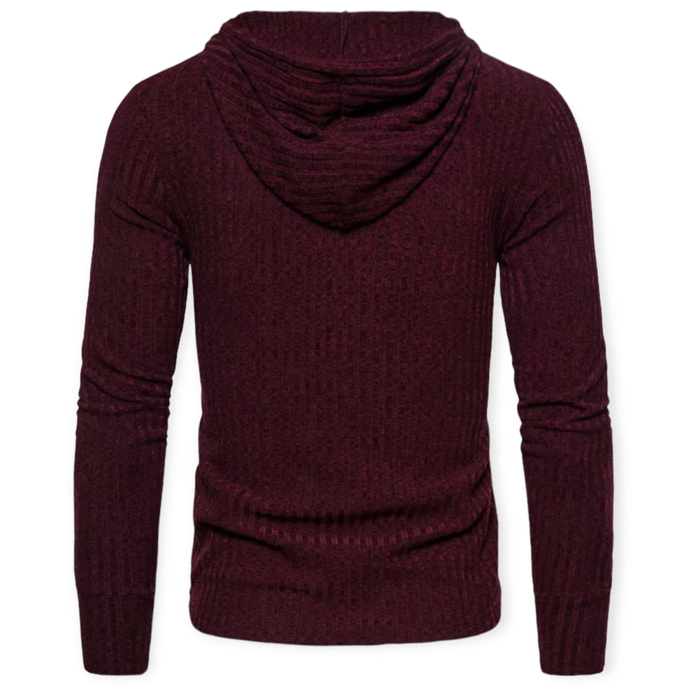 Stylish Sweater with Prints for Men - UrbanWild-Chestnut brown-S-Nora Luxe