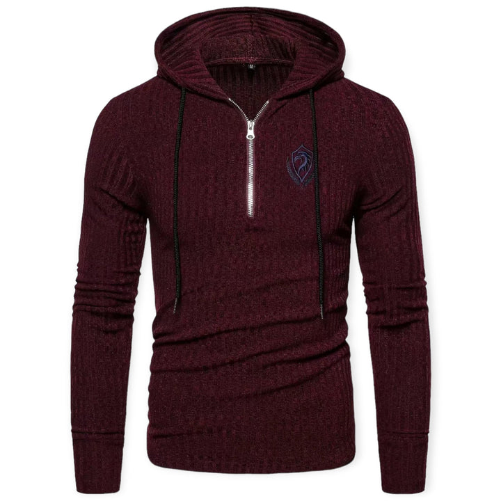 Stylish Sweater with Prints for Men - UrbanWild-Chestnut brown-S-Nora Luxe