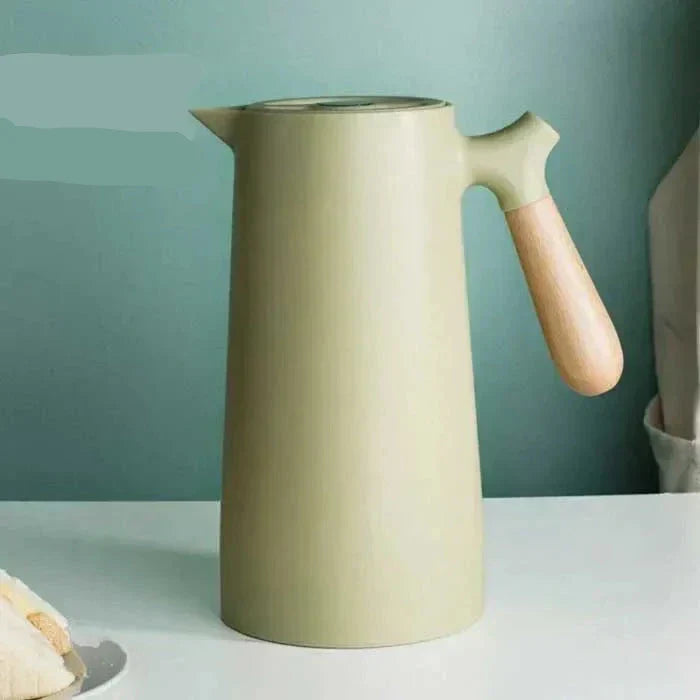 Stylish Thermos Flask with Long Heat and Cold Retention - NordicTherm-Green-Nora Luxe