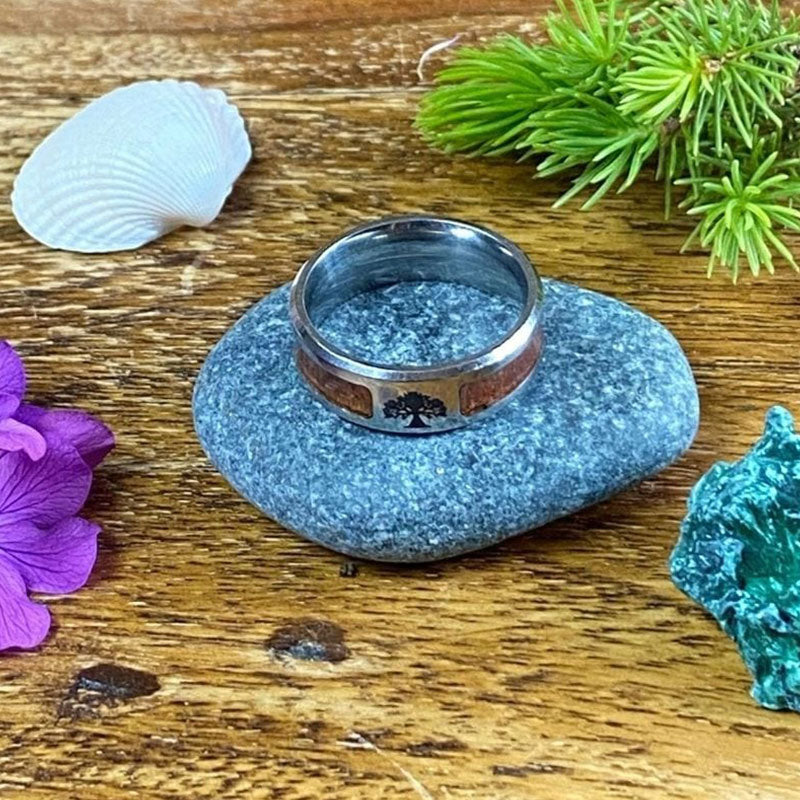 Stylish Tree of Life Ring made of Stainless Steel for Women - Elina-Tree of Life-2.01 in-Nora Luxe