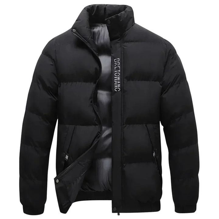 Stylish Warm Men's Winter Coat - Arvid-Black-S-Nora Luxe