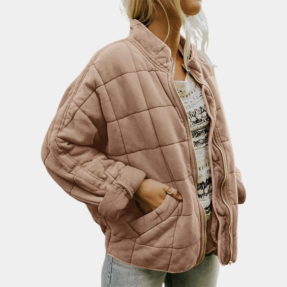 Stylish Warm Women's Coat - Mara-Brown-S-Nora Luxe