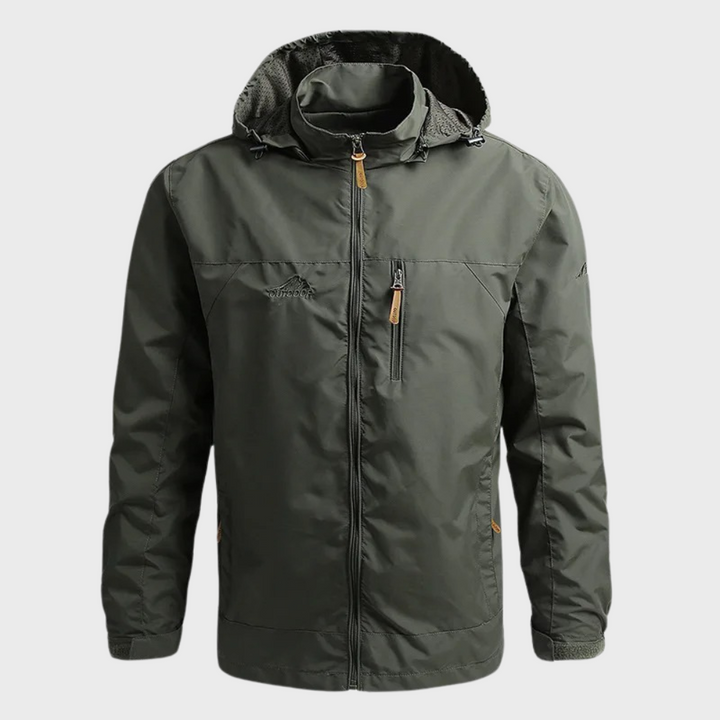 Stylish Windbreaker for Men - Luca-Army green-M-Nora Luxe