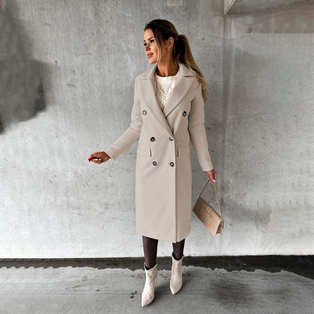 Stylish Women's Winter Coat - Elara-Beige-S-Nora Luxe
