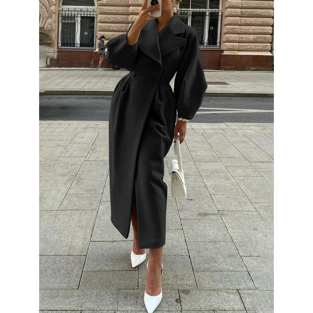 Stylish Women's Winter Coat - Victoria-Black-S-Nora Luxe