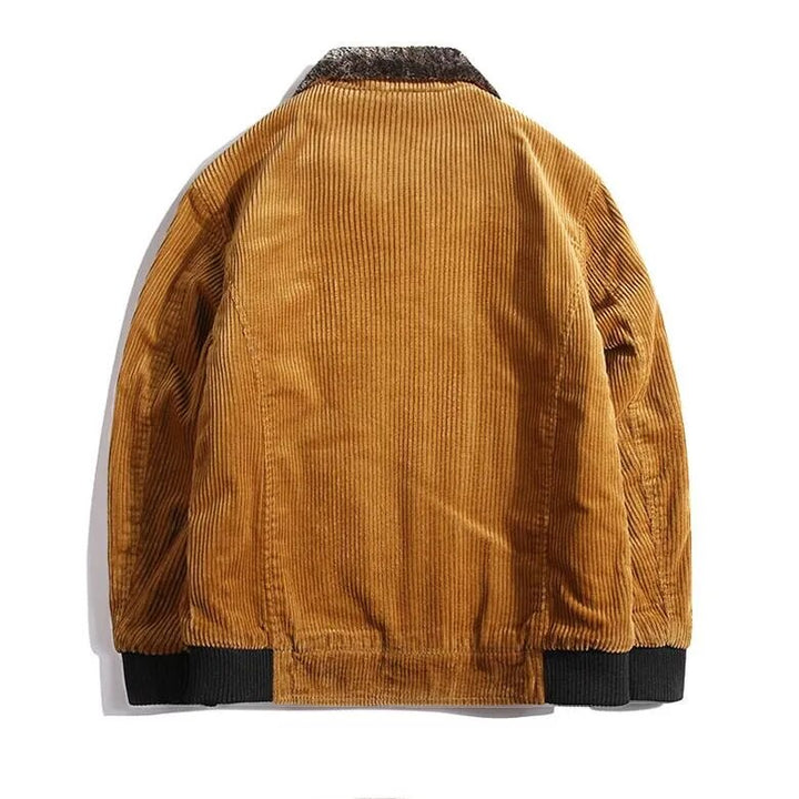 Stylish Wool Blend Winter Coat for Men - Liam-Yellow-M-Nora Luxe