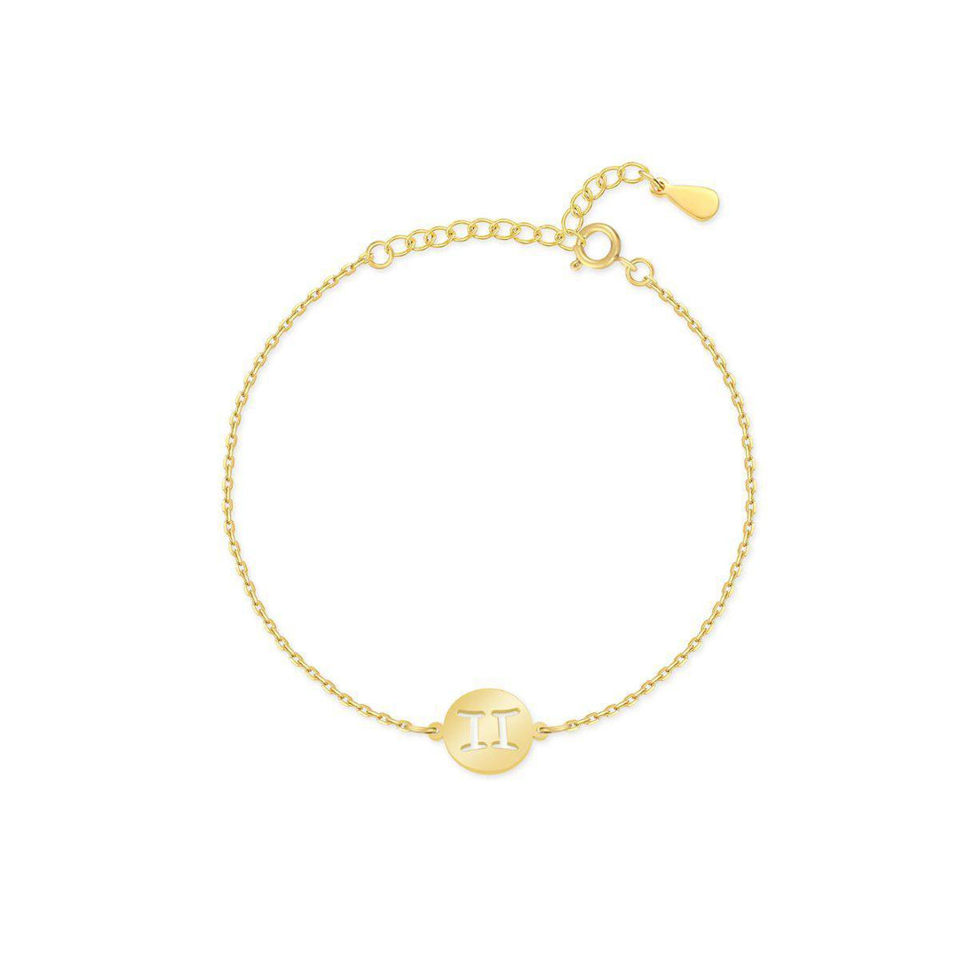 Stylish Zodiac Bracelet - Lyra-Gold-Gemini-Nora Luxe