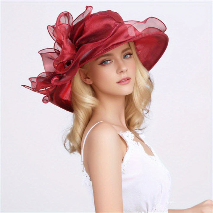 Summer Hat with Breathable Sunshade and Wide Brim - Alara-Burgundy red-State of Style