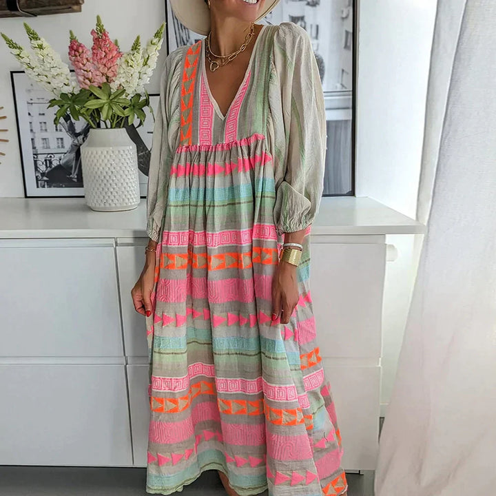 Summer maxi dress with gradient – Solenne-S-Nora Luxe