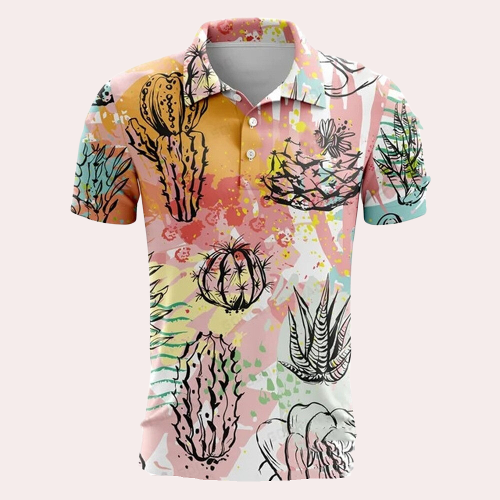 Summer Men's Polo Shirt with Comfortable Fit – Sven-Orange-S-State of Style