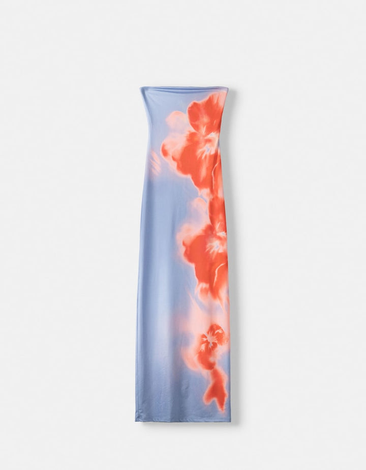 Summer Strapless Maxi Dress – Alina-S-The Livary