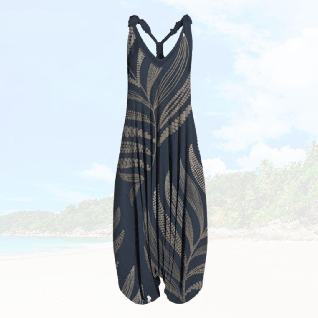 Summer Women's Jumpsuit with Loose Fit – Elenya-Gray-S-State of Style
