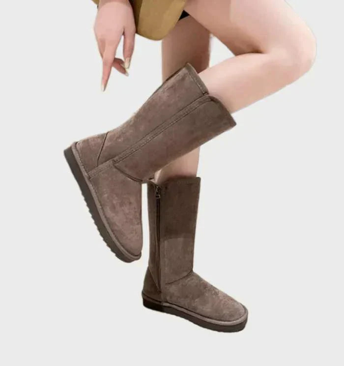Sweden Sheepskin Ladies Boots - Sofia-Black-4.0-Nora Luxe