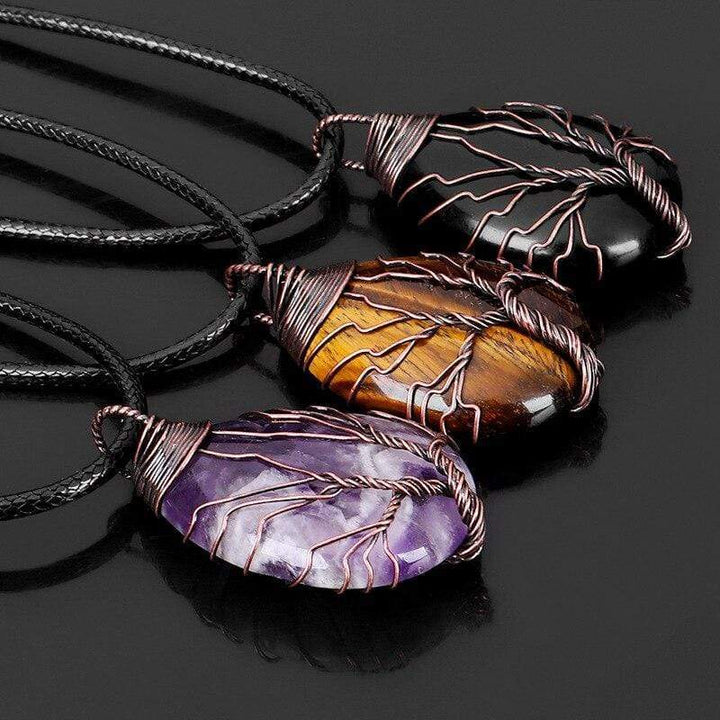 Tiger's Eye Drop Necklace - Zarina-Nora Luxe