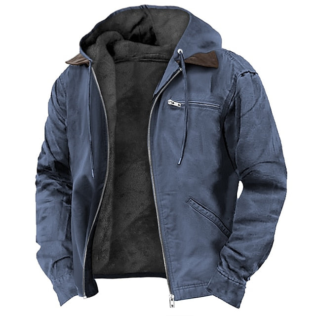 Timeless and Modern Outdoor Jacket for Men – Noah-Blue-S-Nora Luxe