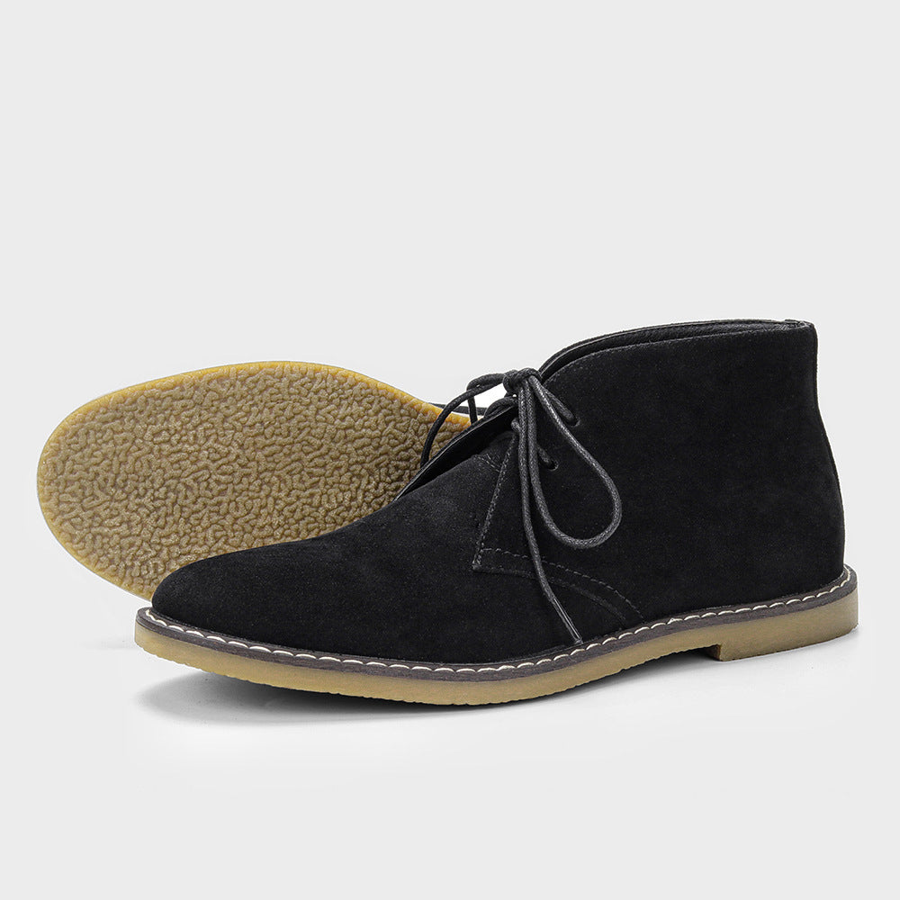 Timeless Desert Boots in Vintage Style for Men - Hugo-Sweden Black-6-Nora Luxe