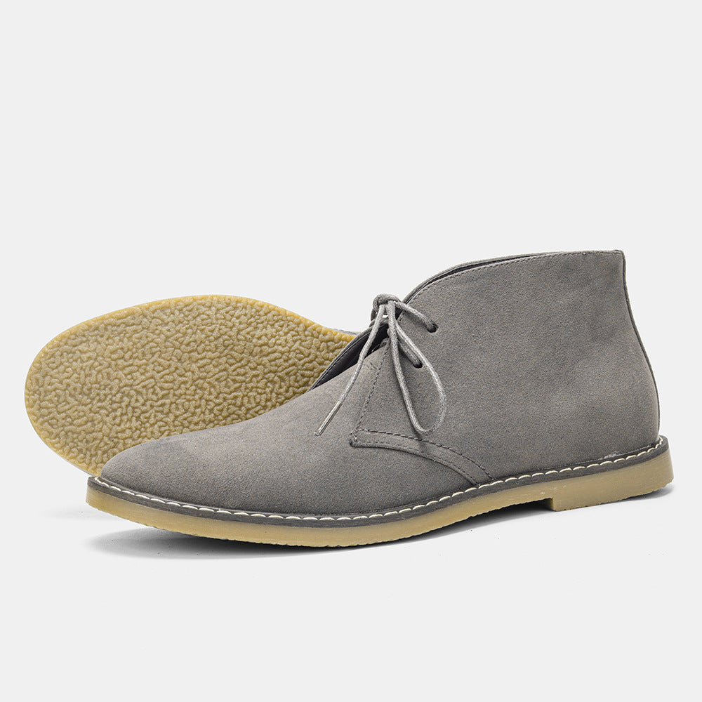 Timeless Desert Boots in Vintage Style for Men - Hugo-Sweden Gray-6-Nora Luxe