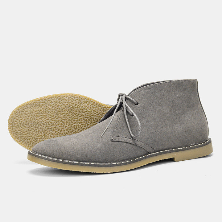 Timeless Desert Boots in Vintage Style for Men - Hugo-Sweden Gray-6-Nora Luxe
