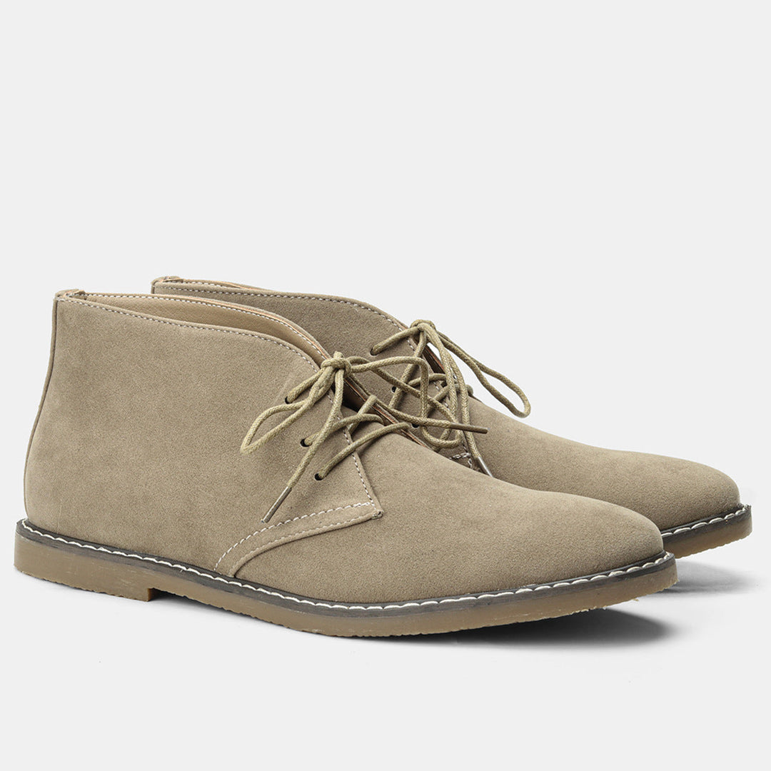 Timeless Desert Boots in Vintage Style for Men - Hugo-Sweden Khaki-6-Nora Luxe