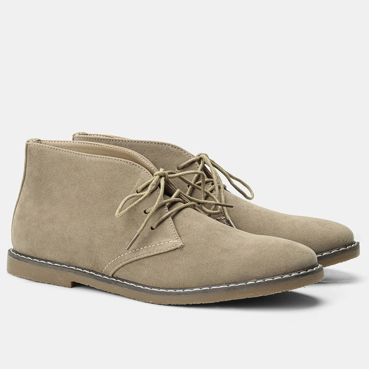 Timeless Desert Boots in Vintage Style for Men - Hugo-Sweden Khaki-6-Nora Luxe
