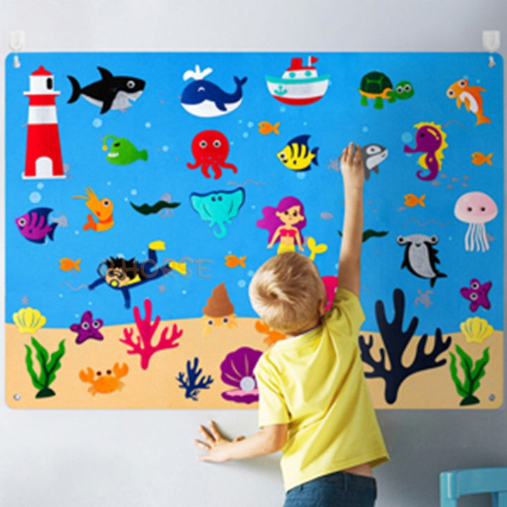 Toddler Felt Playboard - FeltAdventure-Farm-Nora Luxe