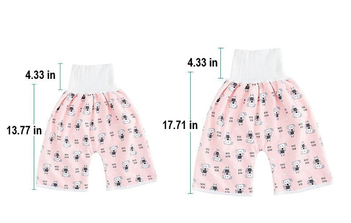 Toddler Potty Training Pants - PotjePro-Shorts-Pink Dogs-M (0-3 years)-Nora Luxe