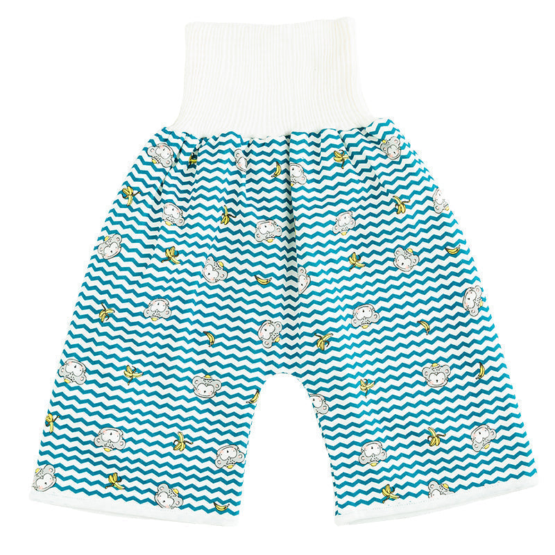Toddler Potty Training Pants - PotjePro-Shorts-Striped Little Monkeys-M (0-3 years)-Nora Luxe