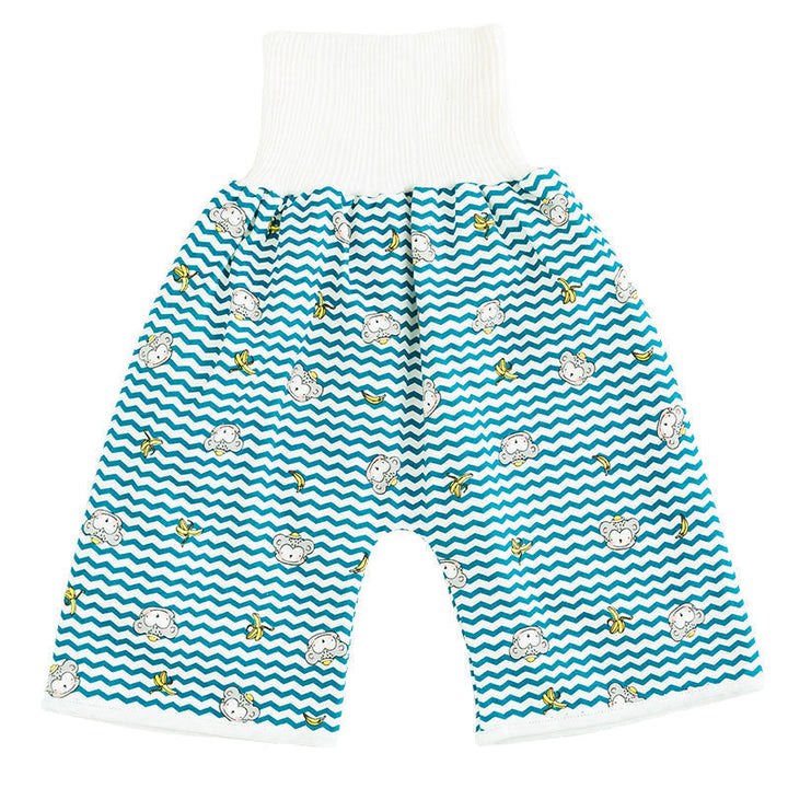 Toddler Potty Training Pants - PotjePro-Shorts-Striped Little Monkeys-M (0-3 years)-Nora Luxe