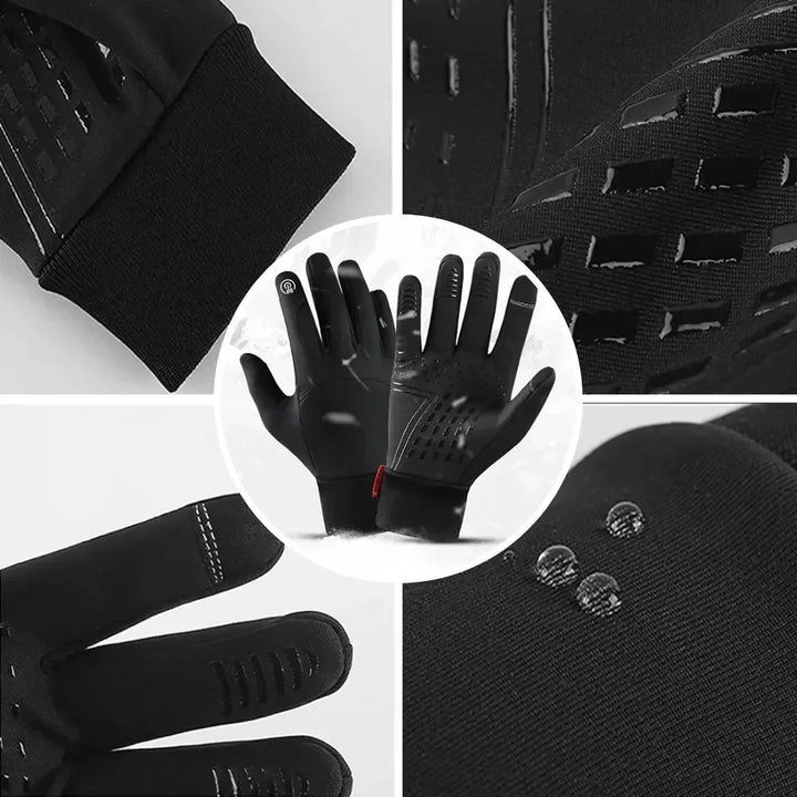 Touchscreen Winter Gloves - ThermaGuard-Black-M-Nora Luxe