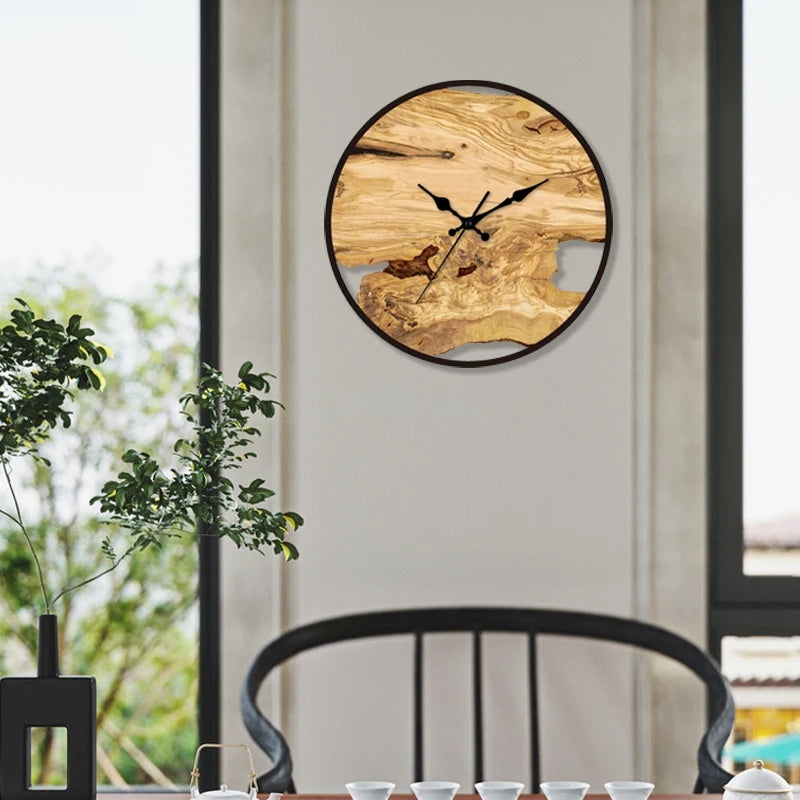 Transparent Wall Clock – Glimmor-Style 1-The Livary