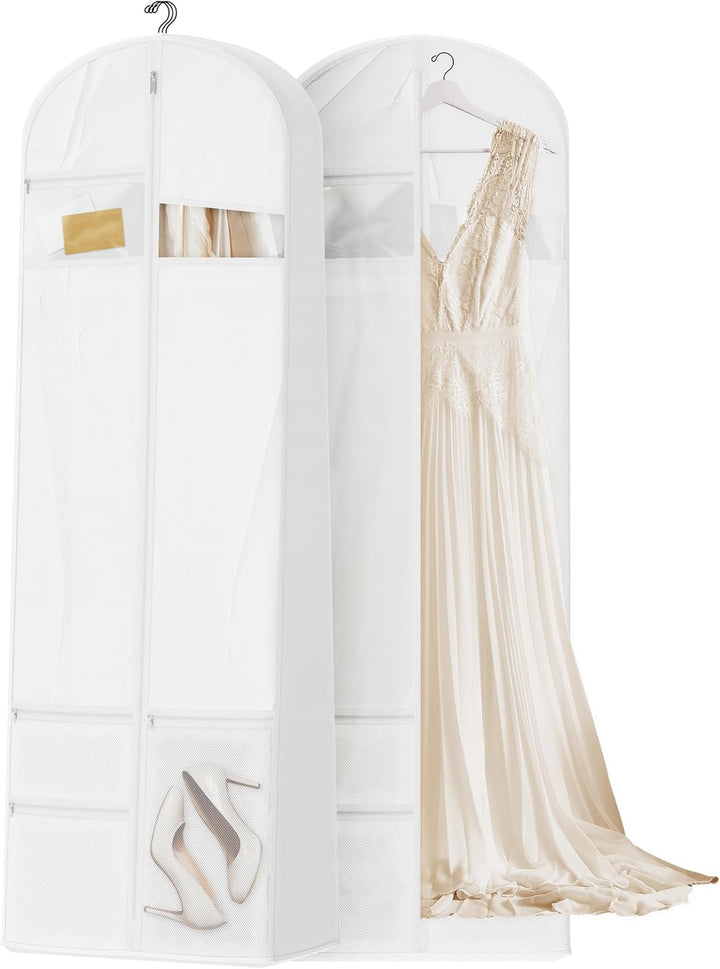 Heavy-Duty Travel Garment Bag with Clear Window & Accessory Pockets