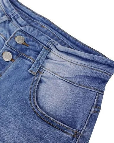 Trendy High-Waisted Denim Trousers - Mila-Blue-S-Nora Luxe