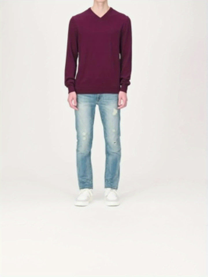 Trendy Knitted Sweater with Round Neck - Dante-Black-S-Nora Luxe